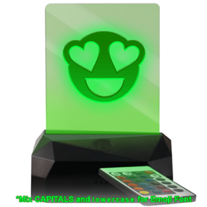 Your Text And Emoji Here - In Love - Custom & Personalized LED USB Rechargeable Edge Lit Sign