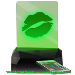 Your Text And Emoji Here - Lipstick - Custom & Personalized LED USB Rechargeable Edge Lit Sign