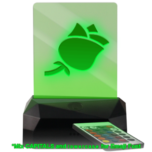 Your Text And Emoji Here - Rose - Custom & Personalized LED USB Rechargeable Edge Lit Sign