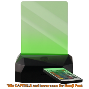 Design Your Own Emoji Sign! - Custom & Personalized LED USB Rechargeable Edge Lit Sign